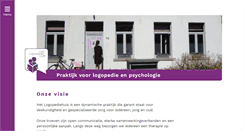 Desktop Screenshot of logopediehuis.be