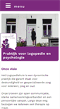 Mobile Screenshot of logopediehuis.be