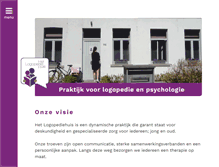 Tablet Screenshot of logopediehuis.be